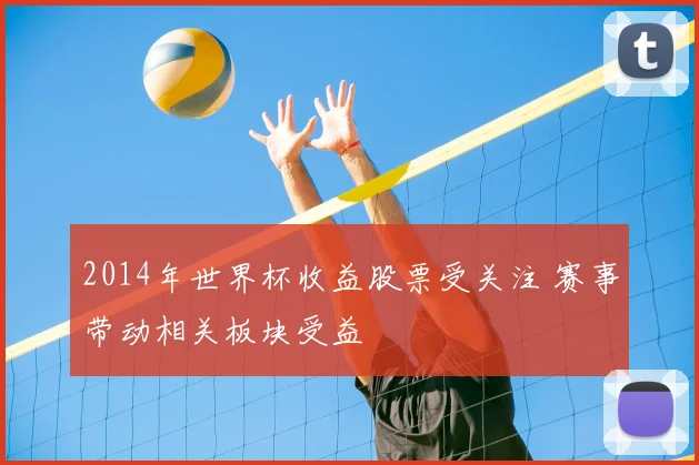 2014年世界杯收益股票受关注 赛事带动相关板块受益